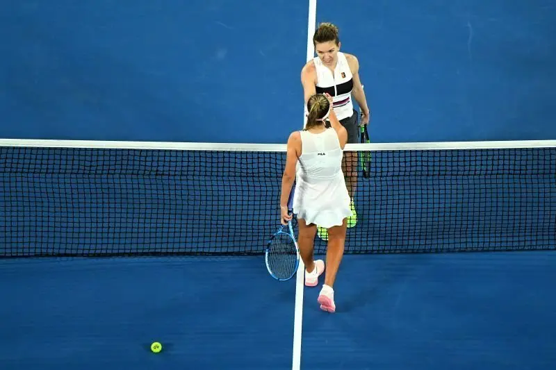 Simona Halep și Sofia Kenin. Foto Getty Images