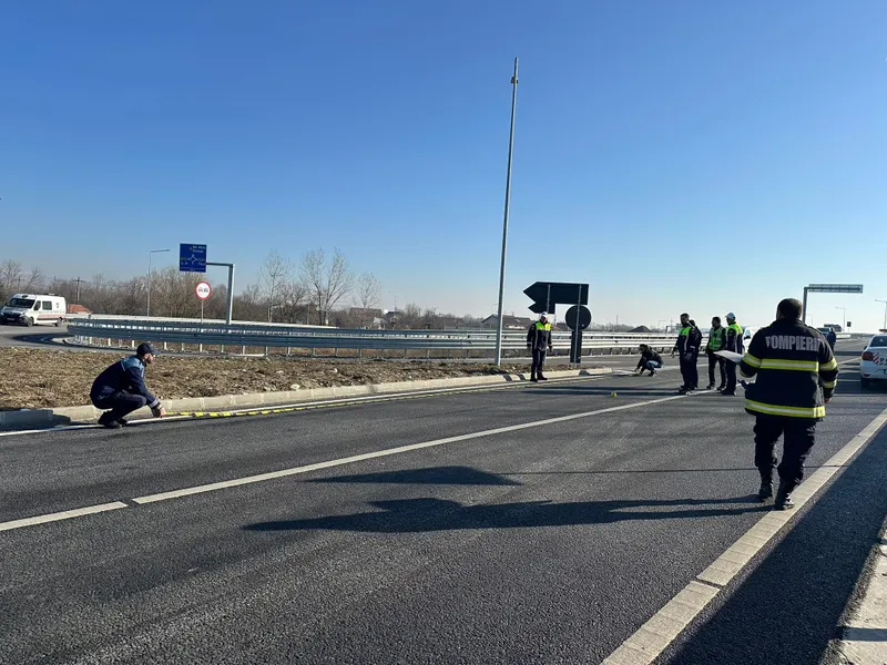 Accident mortal pe centura Târgu Jiu. Un bărbat de 75 de ani și-a pierdut viața - Foto: ISU