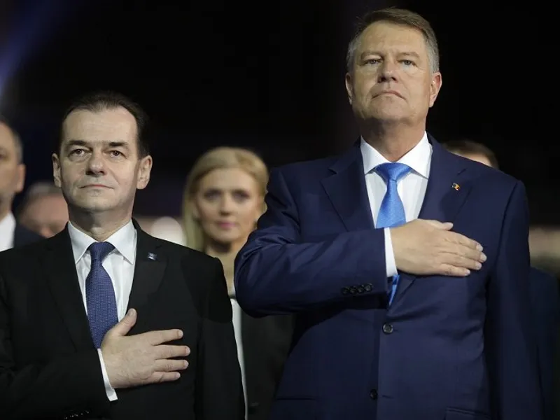 Ludovic Orban și Klaus Iohannis   Foto: Inquam Photos / Octav Ganea