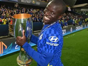 Kante cu Supercupa Europei. FOTO: Facebook