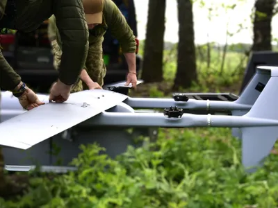 Cea mai veche școală militară de comandă din Moscova, în flăcări după un atac cu drone - Foto: Facebook/Volodimir Zelenski - Caracter ilustrativ