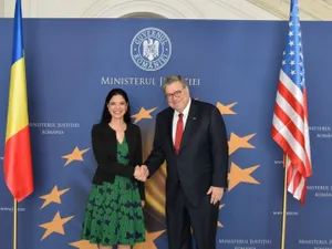 Ana Birchall și William Barr, procurorul general al SUA Foto: Facebook