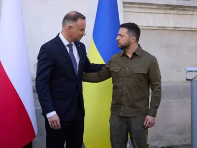 Andrzej Duda și Volodimir Zelenski - Foto: Profimedia images