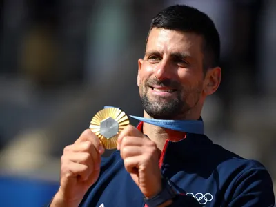 Novak Djokovic a câștigat medalia de aur la Jocurile Olimpice după ce l-a învins pe Carlos Alcaraz - Foto: Profimedia Images