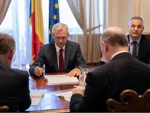 Liviu Dragnea, cu mâna sa dreaptă Mircea Drăghici