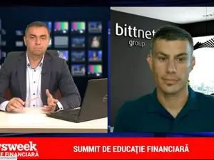 Cristian Logofatu, CFO și co-fondator Bittnet Group (dreapta) / Foto: Summit Educație Financiară Newsweek