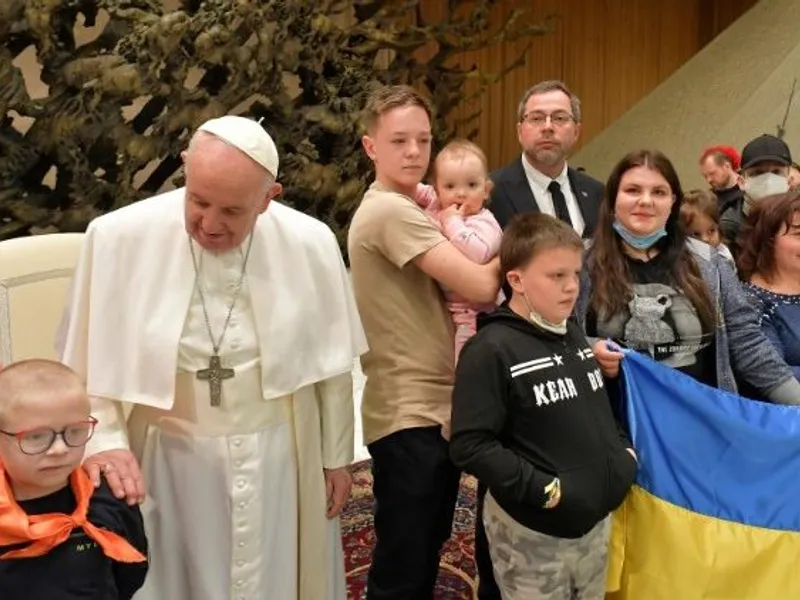 Papa Francisc, un nou apel pentru încetarea „acestei monstruozităţi de război" din Ucraina/ FOTO: Vatican Media