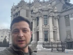 Președintele Ucrainei, categoric: „Sunt aici, nu vom depune arme. Ne vom apăra statul”. / Foto: captură video