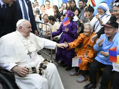 Papa Francisc e primul Suveran Pontif care vizitează Mongolia, o ţară majoritar budistă - Foto: Adevărul