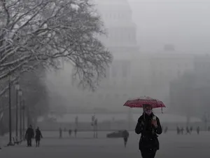 Iarna a ocupat capitala federală americană. FOTO: Captură video