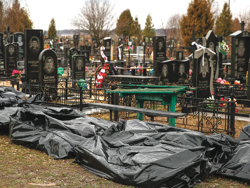 Imaginile cu cadavrele lăsate în urmă de armata rusă după retragerea din Bucea au îngrozit opinia publică din toate colțurile lumii - Foto: Getty Images