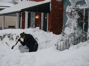 Troiene uriașe în Buffalo, în urma „ciclonului bombă”/Foto: Profimedia Images