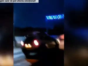 Imagini din timpul urmăririi cu focuri de armă, în care un copil de 13 ani a fost rănit. Foto: Captură video