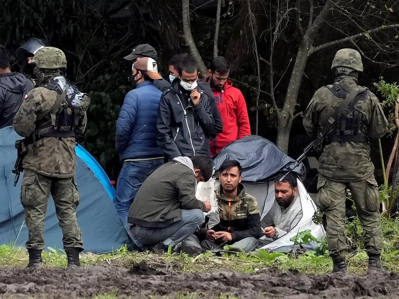 Germania respinge primirea migranţilor blocaţi la graniţa belaruso-polonă şi cere repatrierea lor. / Foto: euronews.com