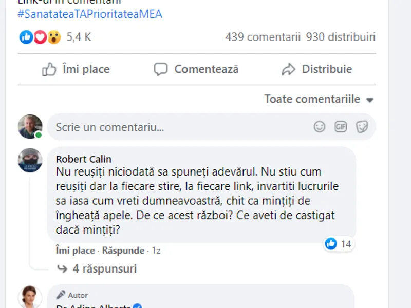 Adina Alberts recomandă ivermectina cu un link care o interzice pentru tratarea COVID