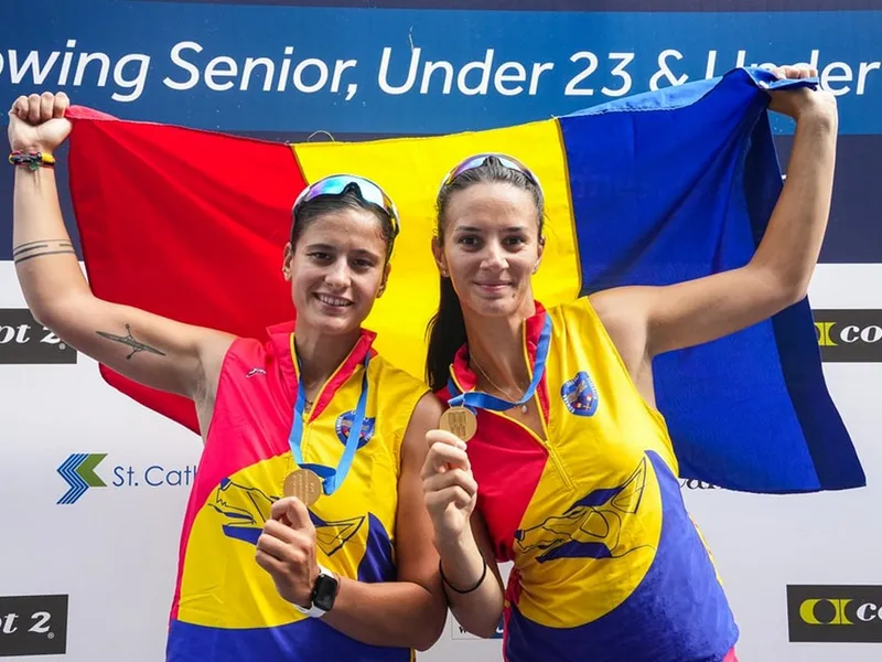 Mondialele de canotaj U23: Andrada şi Iulia, AUR pentru România la dublu vâsle și record mondial - Foto: Facebook/Federatia Romana De Canotaj