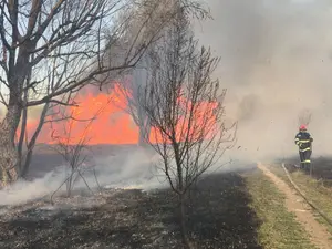 Incendiu de proportii în București/ FOTO: ISU