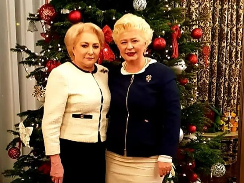 Grațiela Drăghici, vicepreședintă OFSD, alături de Viorica Dăncilă, fosta șefă a PSD. FOTO: Facebook Grațiela Drăghici