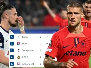 De ce e FCSB pe locul 4, deși e la egalitate perfectă cu Tottenham. Cum se face departajarea în Europa League