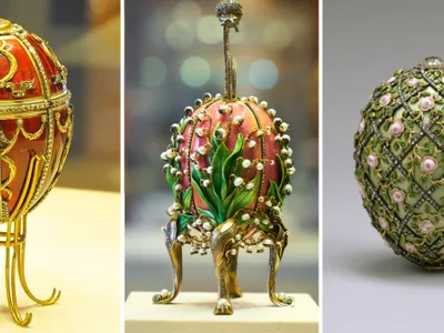 Ouă Faberge - Colaj Pinterest