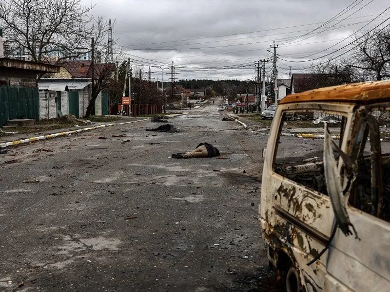 Stradă din Bucea. / Foto: bbc.com