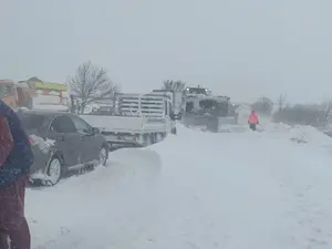 Mașini blocate- Foto: FACEBOOK