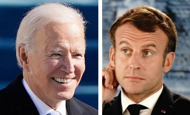 Emmanuel Macron vrea clarificări și „măsuri concrete” de la Joe Biden. / Foto: aa.com.tr