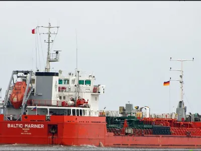 Un petrolier a lovit o mină în largul coastei României, lângă canalul Sulina - Foto: marinetraffic.com(imagine cu caracter ilustrativ)