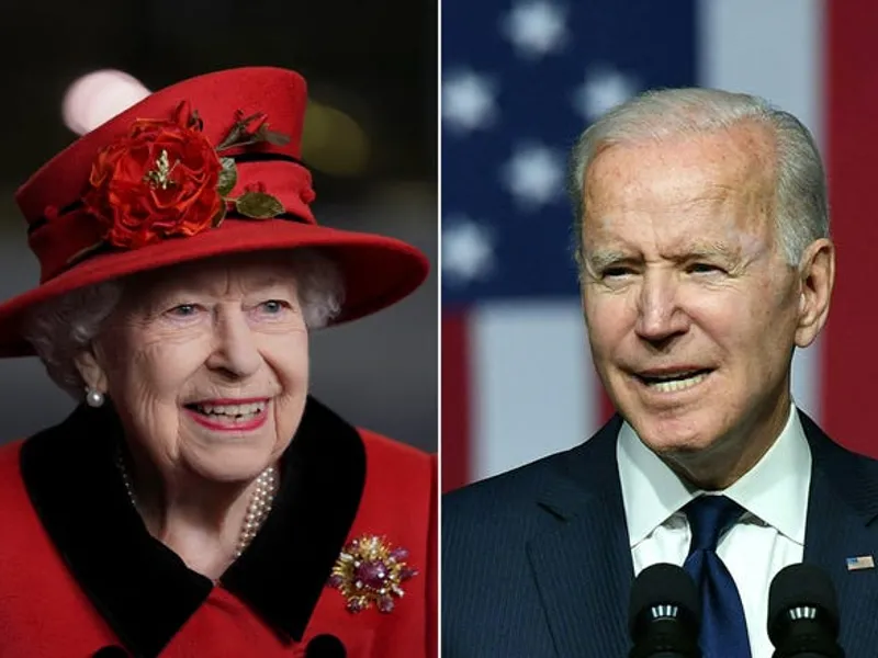 Întâlnire de gradul zero, la Castelul Windsor: Regina Elisabeta a II-a îl primește pe Joe Biden. / Foto: eu.usatoday.com