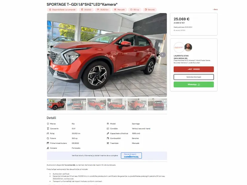 Ce SUV premium cu garanție, „nemăscărit” de samsari, găsești la preț de Dacia Bigster - Foto: captură ecran