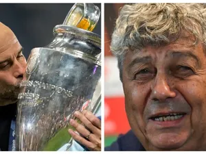 Guardiola și Lucescu - Foto: Profimedia/Colaj