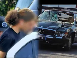 Cei doi tineri omorâți la 2 Mai, călcați cu un Mercedes SL de colecție. Avea și Zoia Ceaușeșcu - Foto. colaj NW