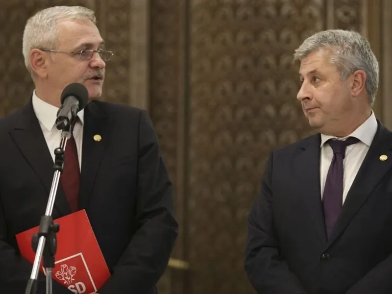 Dragnea și Iordache, la finalul consultării pe legile justiției, cu președintele Iohannis, din octombrie. FOTO: Inquam Photos - Octav Ganea