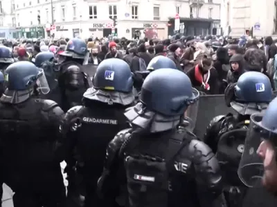 proteste în Franța Foto: Captură video Facebook