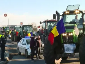 Fermierii vor să intre cu tractoare în București Foto: captură Digi 24- rol ilustrativ