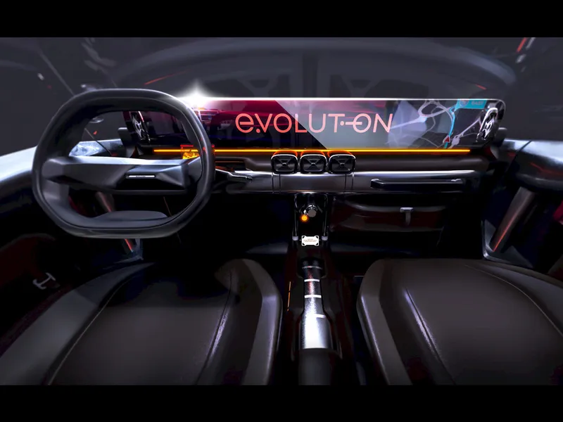 SUV-ul „circular” e.Volution Space a fost proiectat de RWTH de la Universitatea din Aachen - Foto: evolution-mobility.com