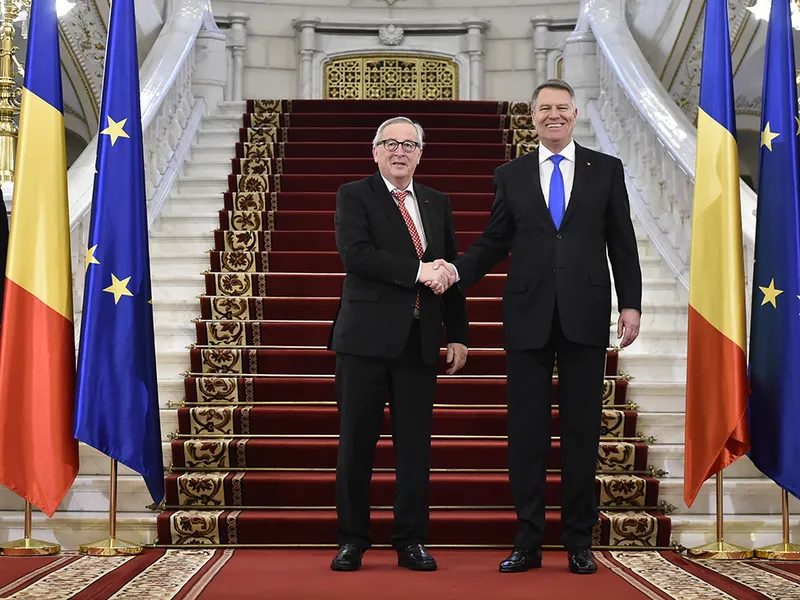 Jean-Claude Juncker și Klaus Iohannis/FOTO: presidency.ro