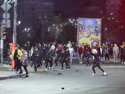 Violențele de la protestele din București. / Foto: INQUAM_Photos Bogdan-Ioan Buda