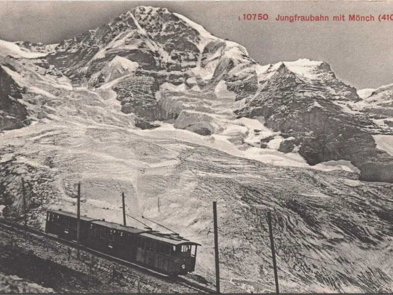 Vârful Moench, Elveția/Foto: postcard