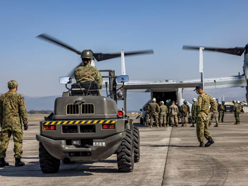 Exerciții militare  Keen Sword 23 în Japonia/foto: Profimedia Images