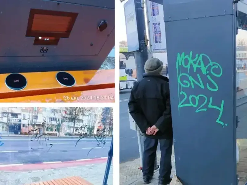 Oraşul în care băncile şi staţiile de autobuz smart au început să fie vandalizate - Foto: bacau.net