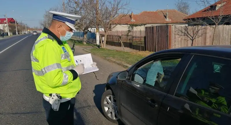 Control al Poliției în pandemie/FOTO: facebook.com