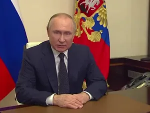 Vladimir Putin a recunoscut faptul că e riscant să lupți în Ucraina - Foto: captură Youtube