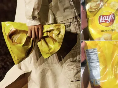 După punga de gunoi, Balenciaga mai scoate o nebunie: Punga de Lay's de 1.800 de dolari - FOTO: Twitter