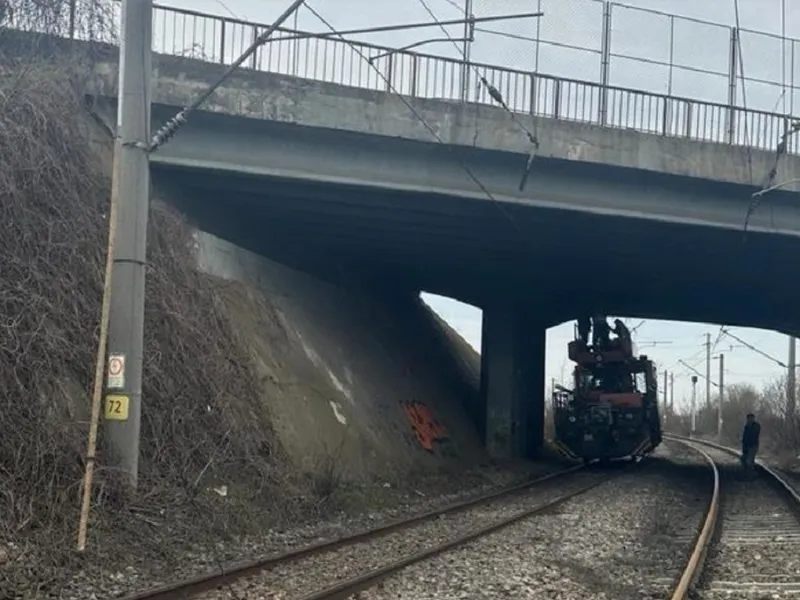 Incident pe calea ferată Foto: CFR SA