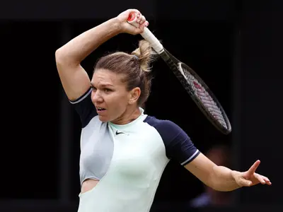 Simona Halep s-a calificat greu în optimile turneului de la Bad Homburg. / Foto: playsport.ro