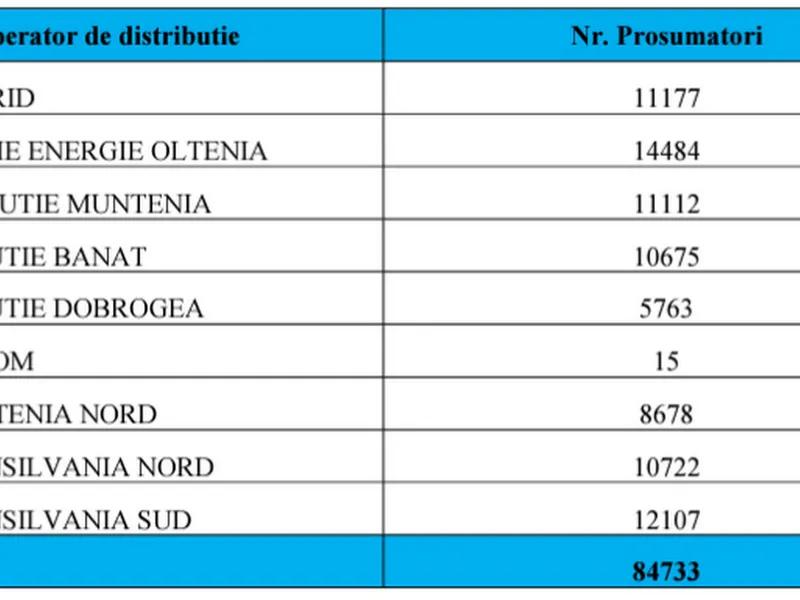 Românii cu panouri fotovoltaice produc curent cât 1,5 reactoare de la Cernavodă. Top-ul pe județe - Foto: ANRE