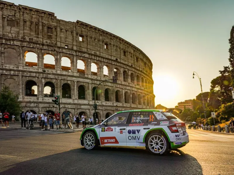 Simone Tempestini a terminat Rally di Roma Capitale pe locul 3 la Under 28 și pe 7 la general. / Foto: fras.ro