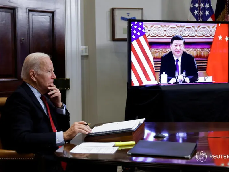 Joe Biden și Xi Jinping, discuții despre relațiile bilaterale. FOTO: Twitter