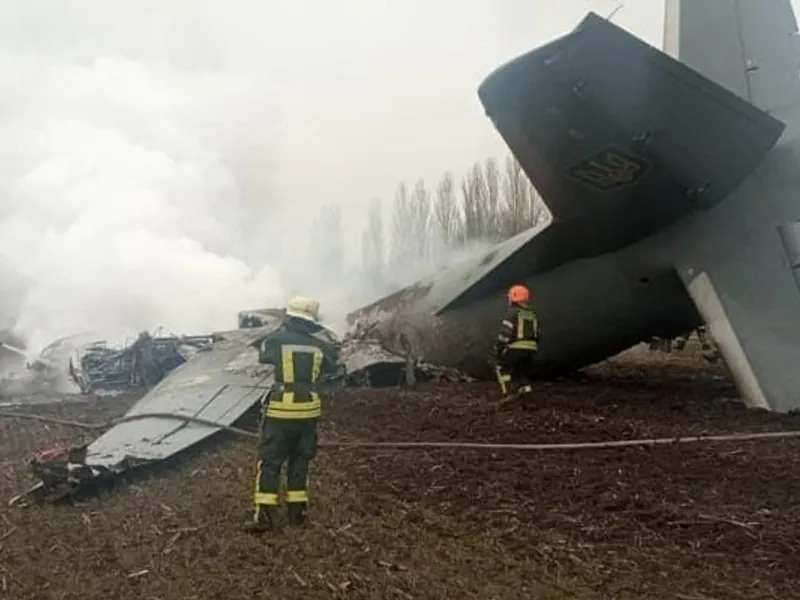 Armata ucraineană transmite că a doborât un avion rusesc deasupra capitalei Kiev/FOTO: ndtv.com